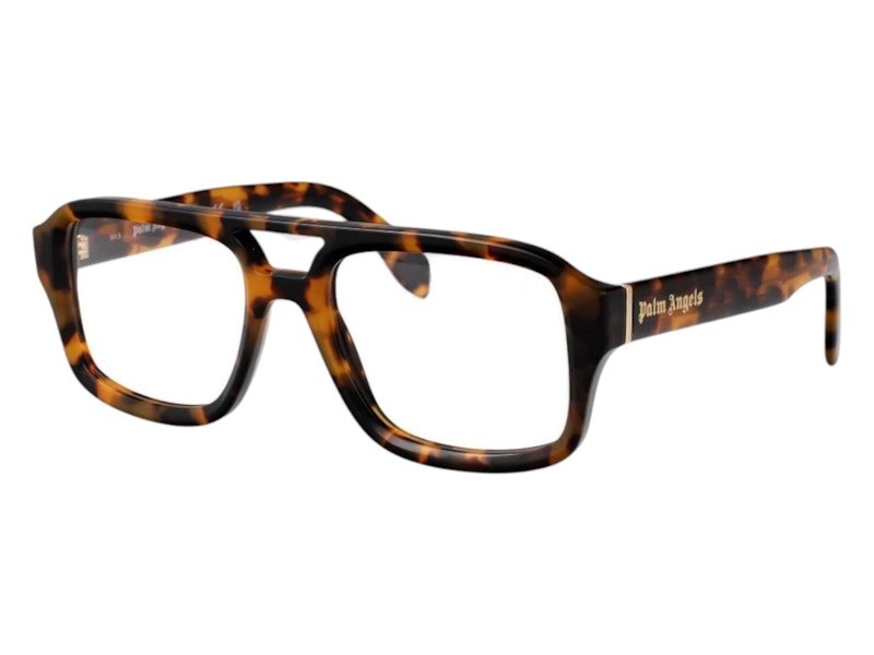 Pre-owned Palm Angels Style 16 Eyeglasses In Havana Clear Lens (perj016s25pla0016000) In Transparent