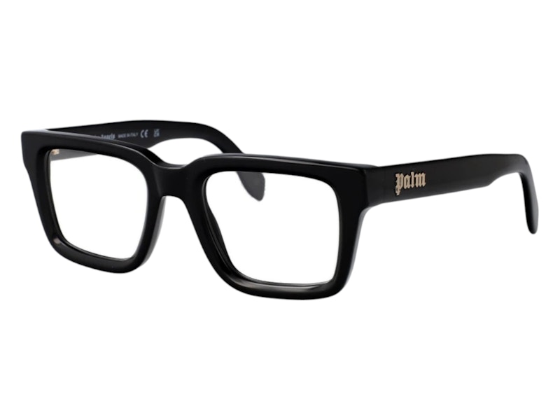 Pre-owned Palm Angels Style 19 Eyeglasses In Black Clear Lens (perj019s25pla0011007)