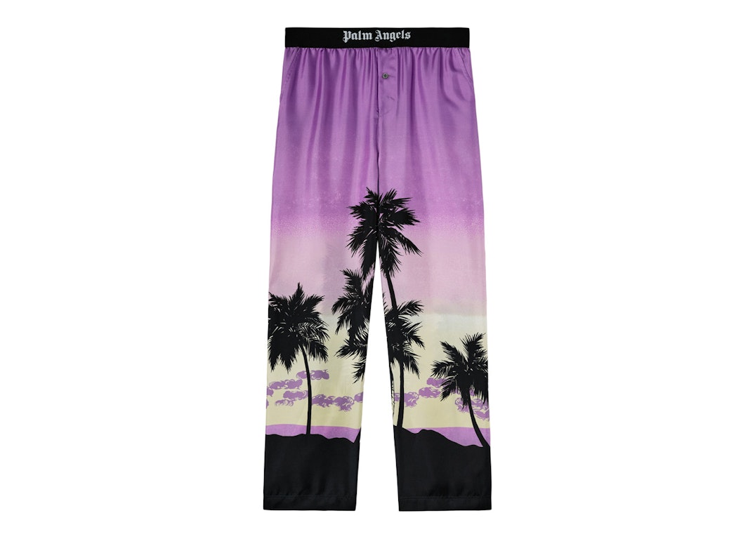 Pre-owned Palm Angels Sunset Pajama Pants Purple/black