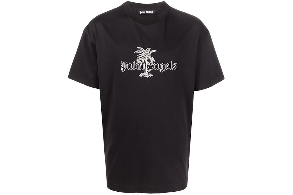Palm Angels Sunset Palm Logo T-shirt Black/White