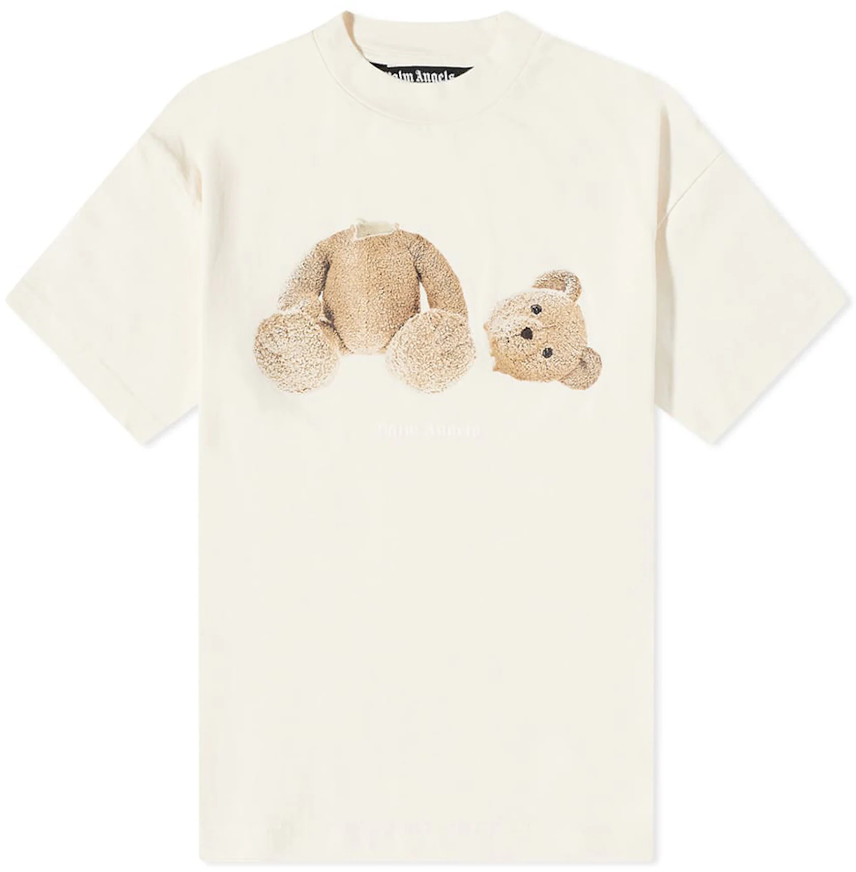 Palm Angels Teddy Bear T-shirt FW22 Butter/Brown Men's - FW22 - US