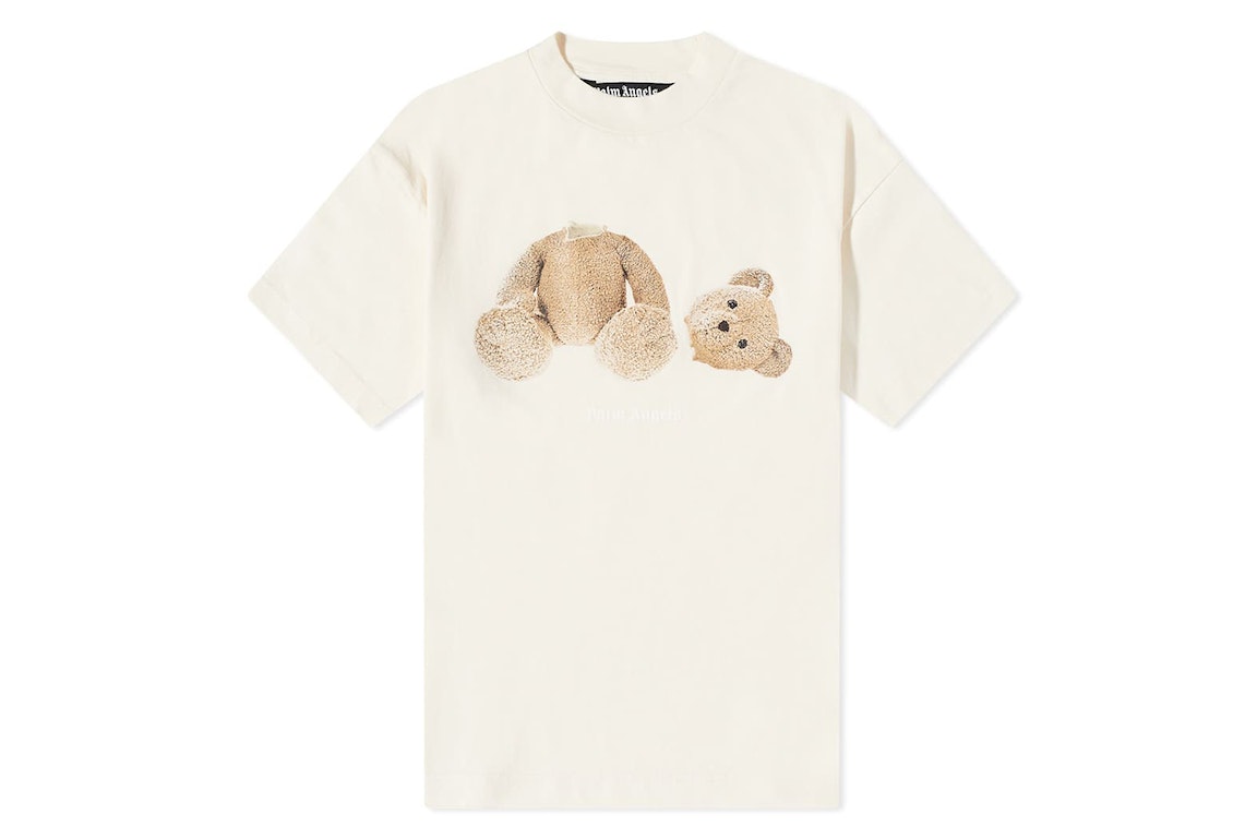 Pre-owned Palm Angels Teddy Bear T-shirt Fw22 Butter/brown