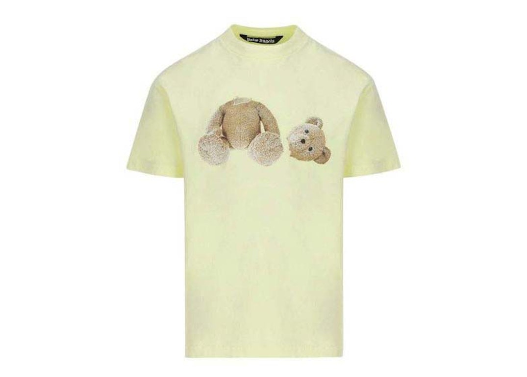 Pre-owned Palm Angels Teddy Bear T-shirt Fluorescent Yellow