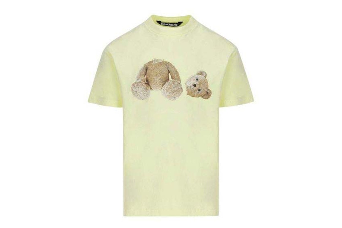 Pre-owned Palm Angels Teddy Bear T-shirt Fluorescent Yellow
