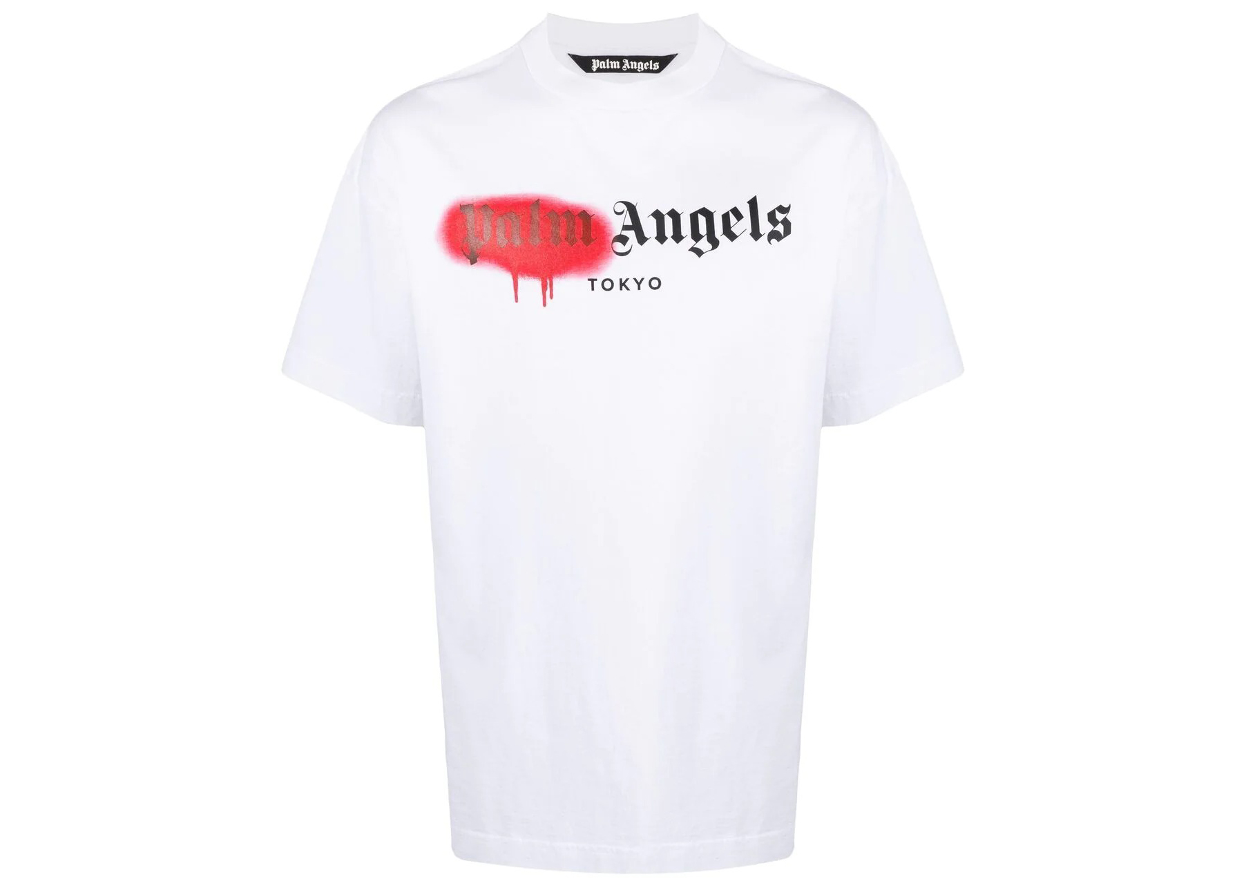 Palm Angels Tokyo Sprayed Logo T-shirt White メンズ - SS21 - JP