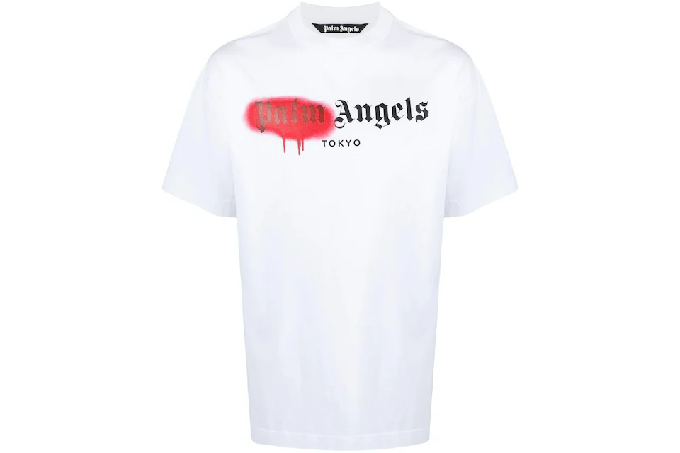 Palm Angels Tokyo Sprayed Logo T-shirt White