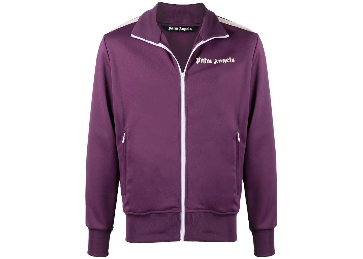 Palm Angels Track Jacket Burgundy Off White Men's FW21 US