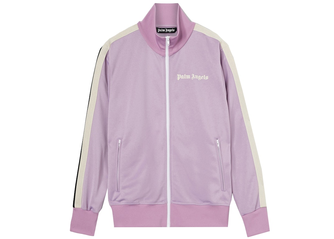 Pre-owned Palm Angels Track Jacket Lilac/off-white