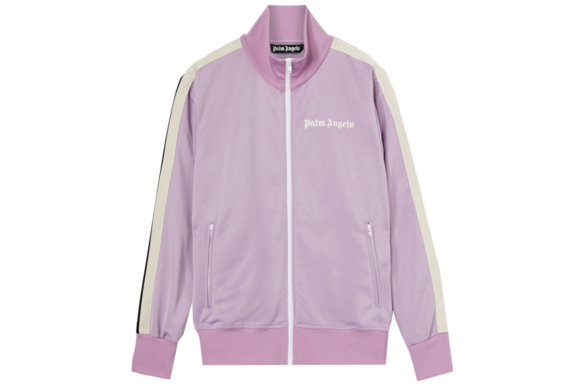 Pre-owned Palm Angels Track Jacket Lilac/off-white