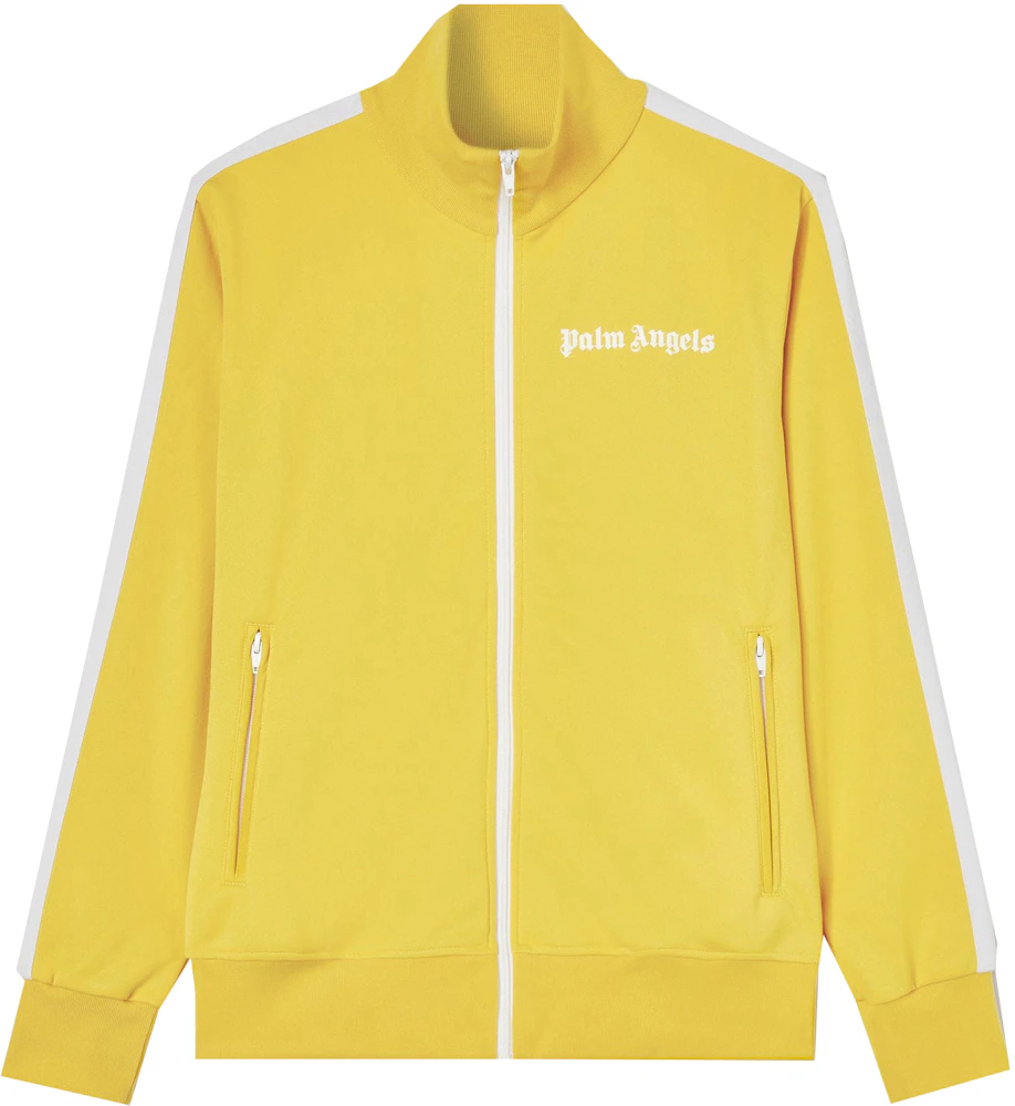 Palm Angels Track Jacket Yellow/White Men's - SS22 - GB