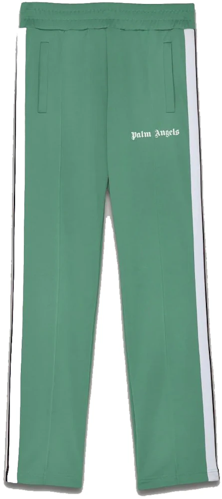 Palm Angels Track Pants Green/White Men's - FW21 - US