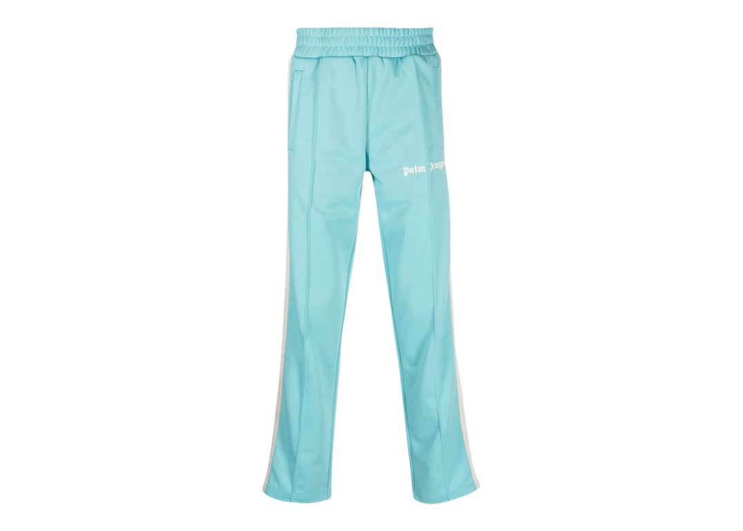Pre-owned Palm Angels Track Pants Light Blue/off-white