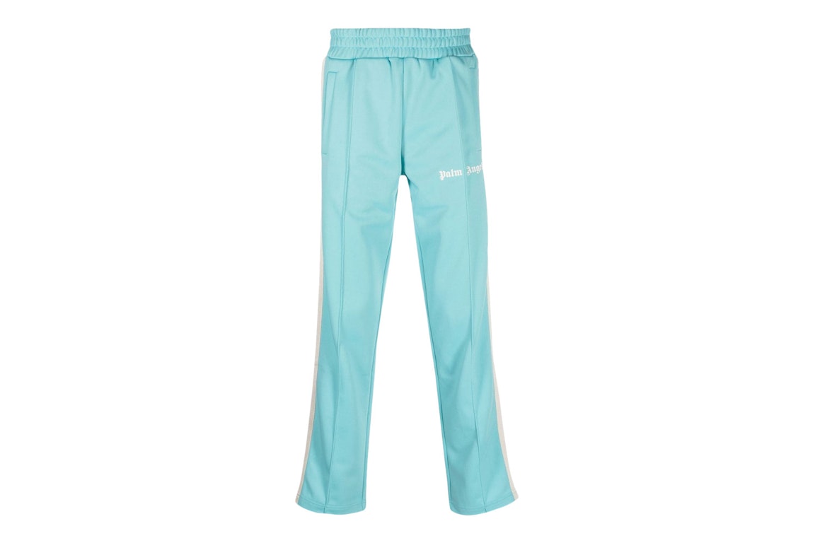 Pre-owned Palm Angels Track Pants Light Blue/off-white