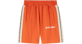 Palm Angels Track Shorts Brick Red/Off-White