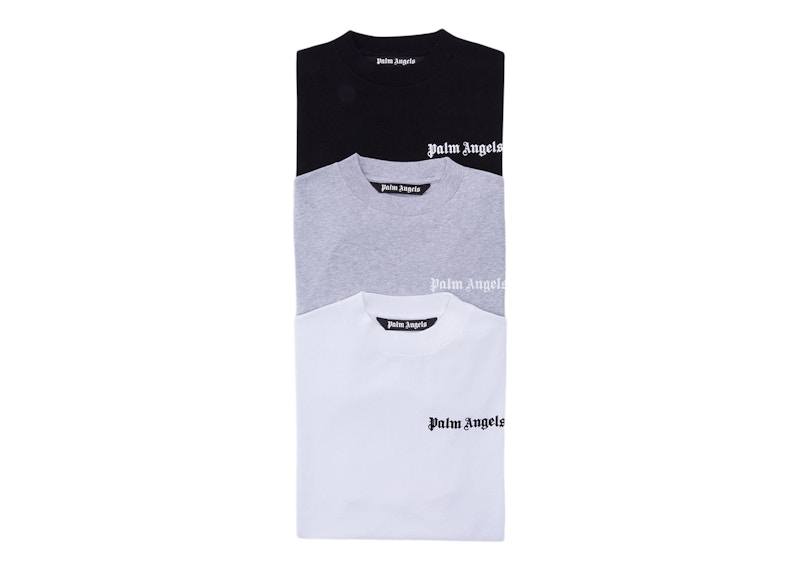 Palm Angels PMAA070C99JER001 3枚セット TRIPACK BASIC T-shirt 1セットに三枚封入？？22SS Palm Angels TRIPACK BASIC TEEご