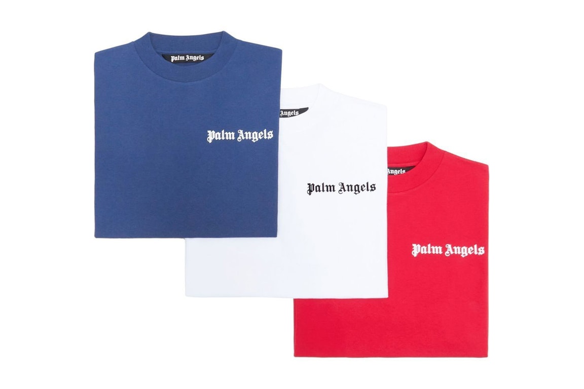 Pre-owned Palm Angels Tripack T-shirt Blue/white/red