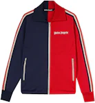 Palm Angels Two Tone Track Jacket Navy/Red/Off White