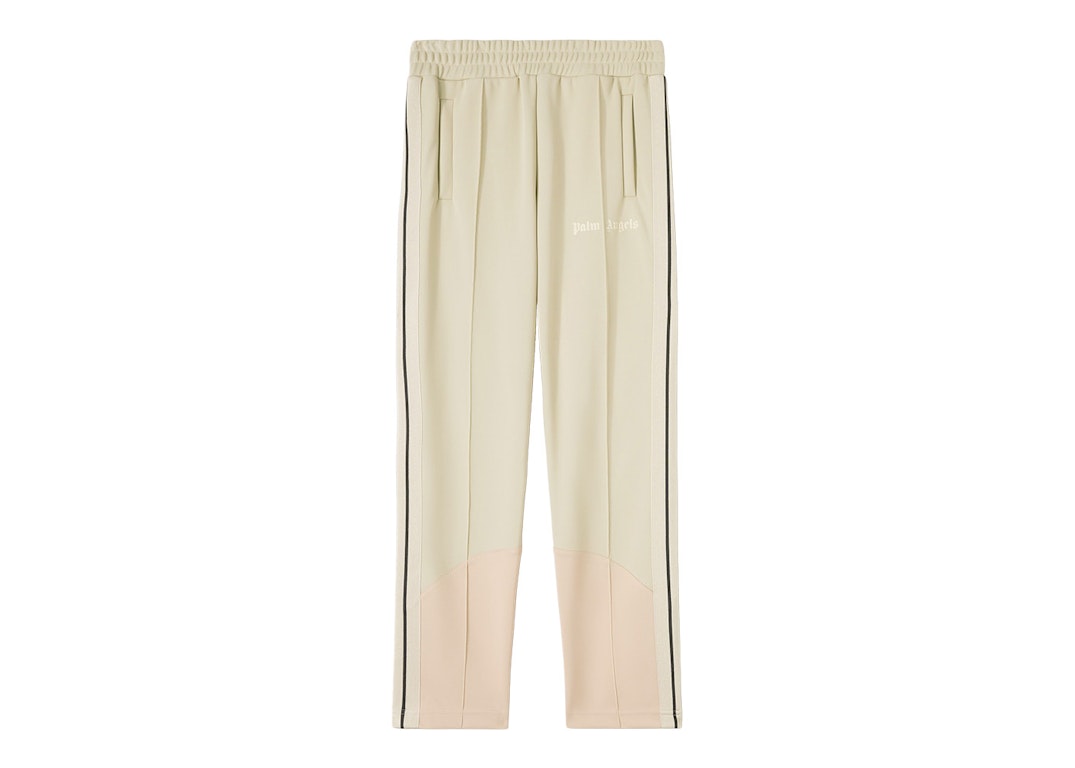 Pre-owned Palm Angels Two Tone Track Pants Beige/rose Dust