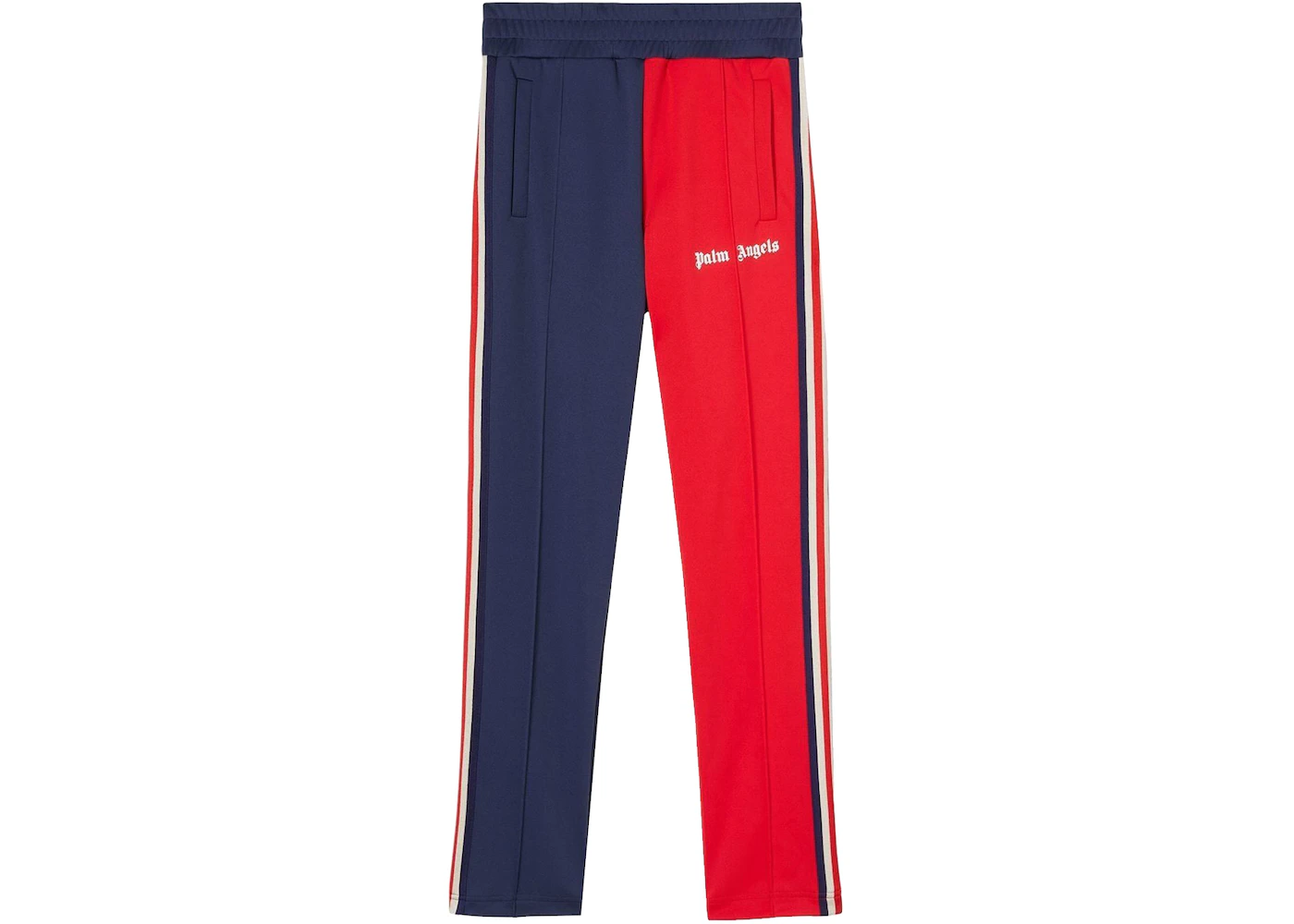 Palm Angels Two Tone Track Pants Navy/Red/Off White Men's - SS22 - US