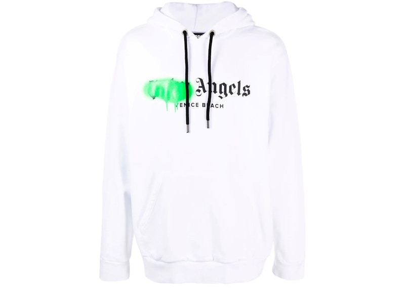 Palm Angels Venice Beach Sprayed Logo Sweatshirt White