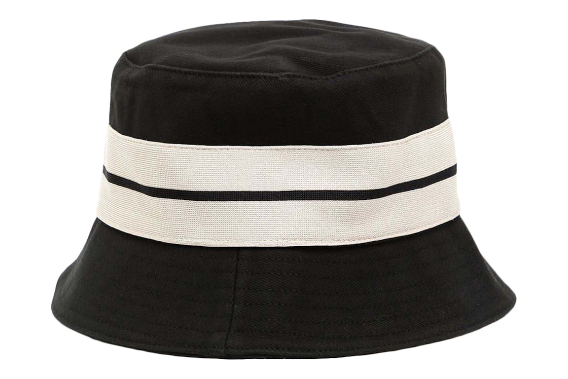 Pre-owned Palm Angels Venice Track Bucket Hat Black/white