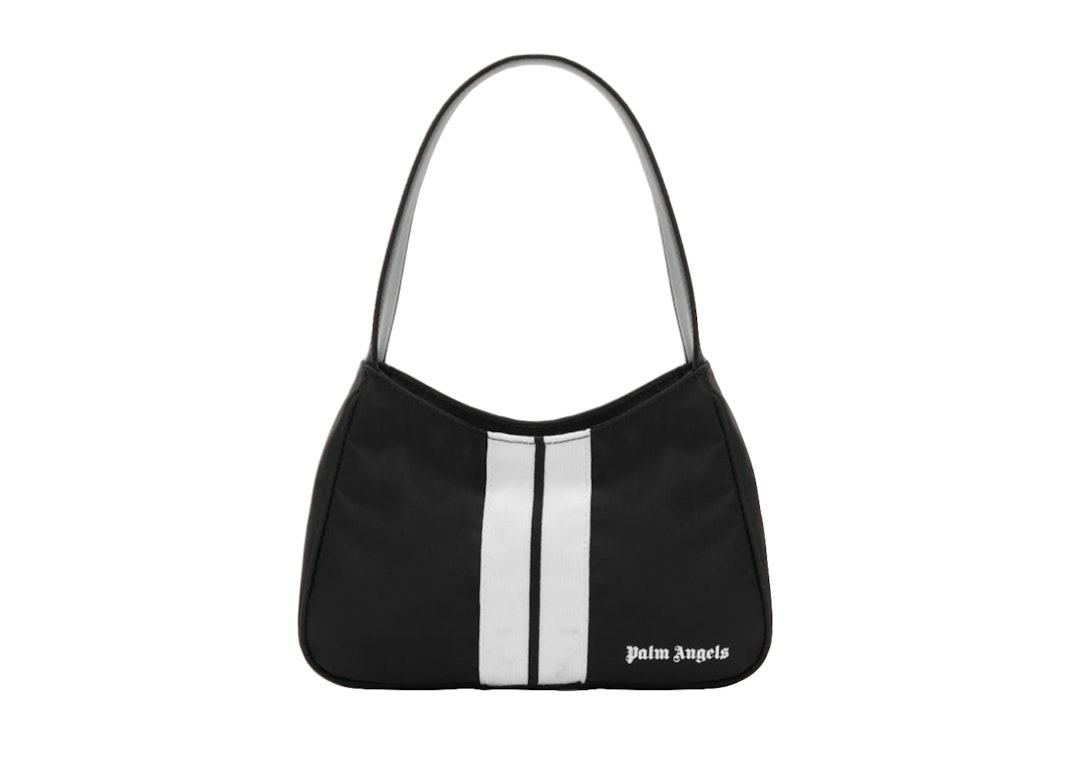 Pre-owned Palm Angels Venice Track Hobo Bag Black/off-white