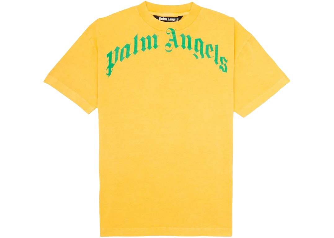 Pre-owned Palm Angels Vintage T-shirt Yellow