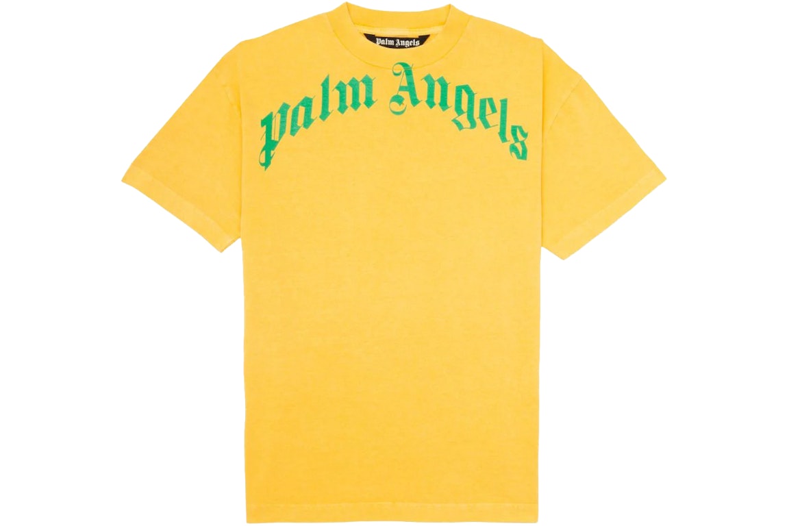 Pre-owned Palm Angels Vintage T-shirt Yellow