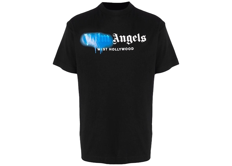 Palm Angels West Hollywood Sprayed Logo T-shirt Black Men's - SS21