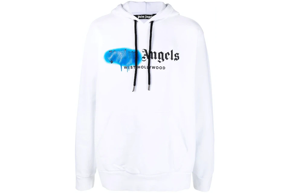Palm Angels West Hollywood Sprayed Logo Sweatshirt White