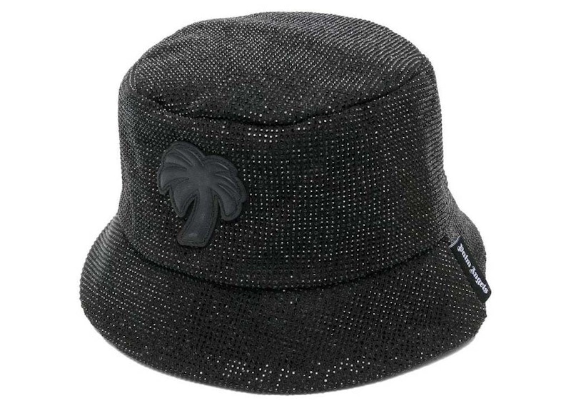 Palm Angels Women Big Palm Bucket Hat Black in Polyester - US