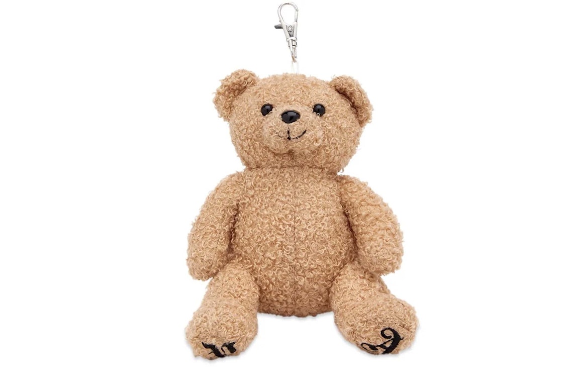 Pre-owned Palm Angels Women Pa Bear Keychain Brown/black