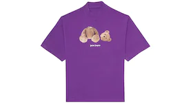 Palm Angels Womens Bear T-shirt Purple
