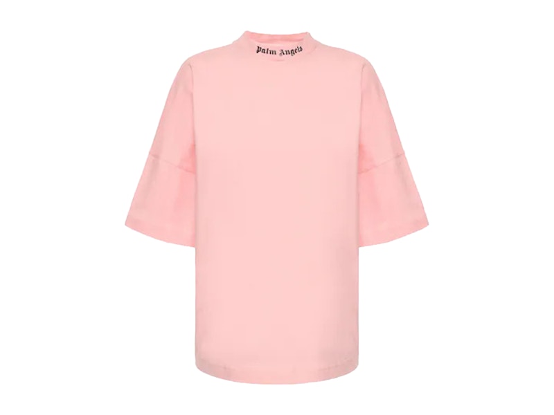 Palm Angels Women's Gothic Logo Oversized T-Shirt Pink/Black - US