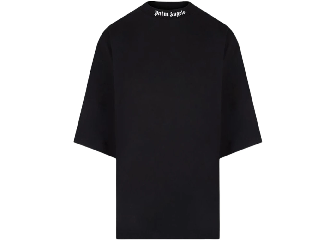 Palm Angels Women's Oversized Rear Logo Print T-Shirt Black/White ...