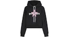 Palm Angels Women's Star Sprayed Hoodie Black/Pink/White