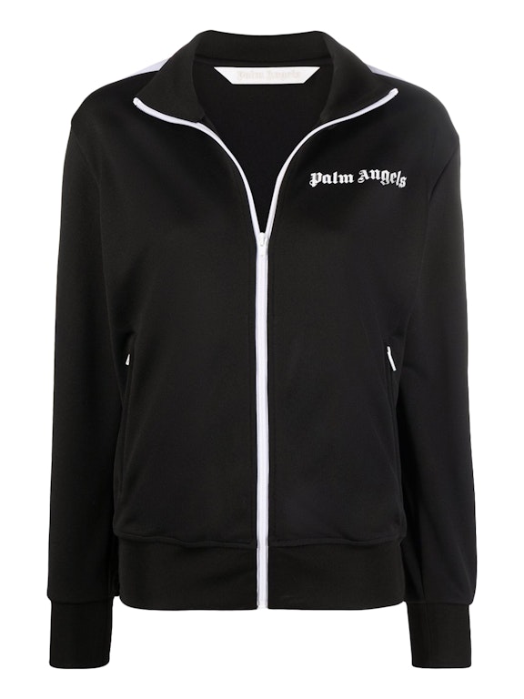 Pre-owned Palm Angels Womens Track Jacket Black/white