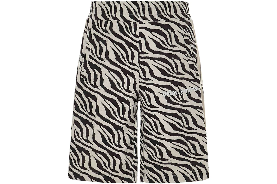 Palm Angels Zebra Track Shorts Black/White - FW21 - US