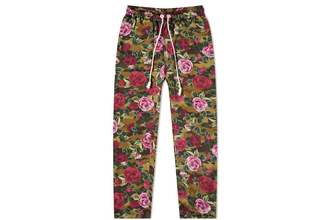 Pre-owned Palm Angels X End Allover Camo Rose Pajama Pants Red