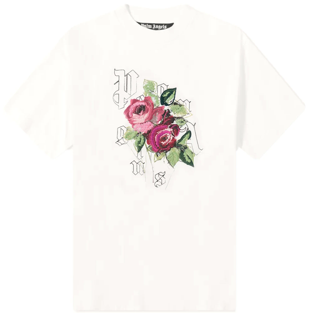 Palm Angels x END Big Rose Tee White - FW21 Men's - US
