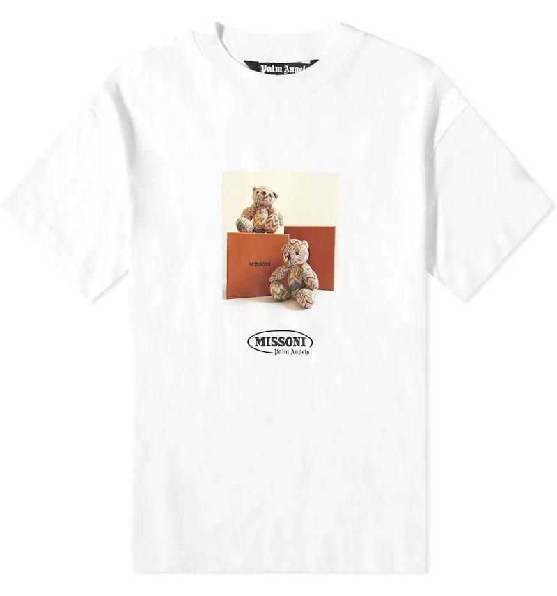 Palm Angels x Missoni Bear T-shirt White/Black Men's FW21 US