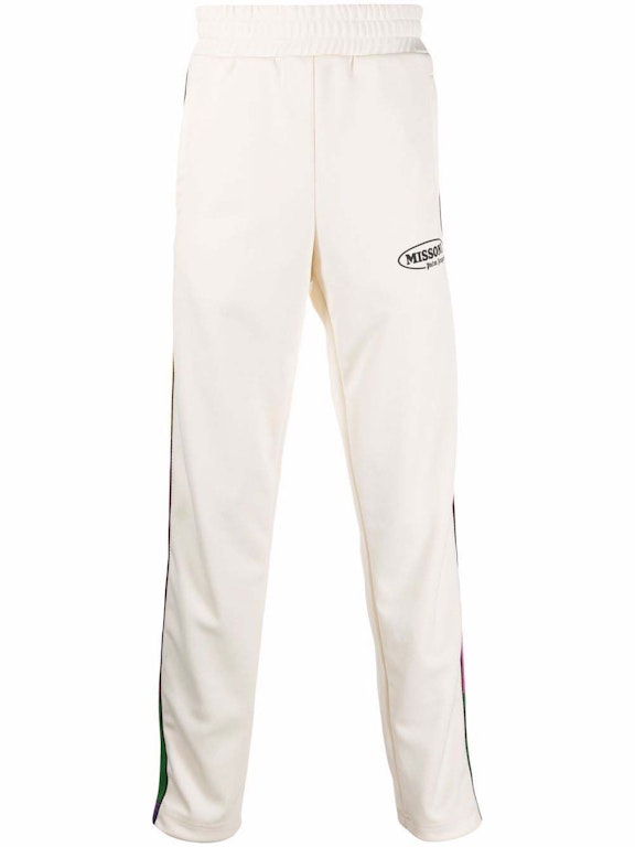 Pre-owned Palm Angels X Missoni Track Pants Off White