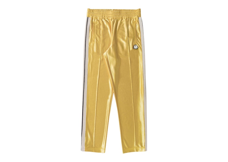 Pre-owned Palm Angels Men's X Moncler 8 Moncler Track Pants In Yellow/white In Multi