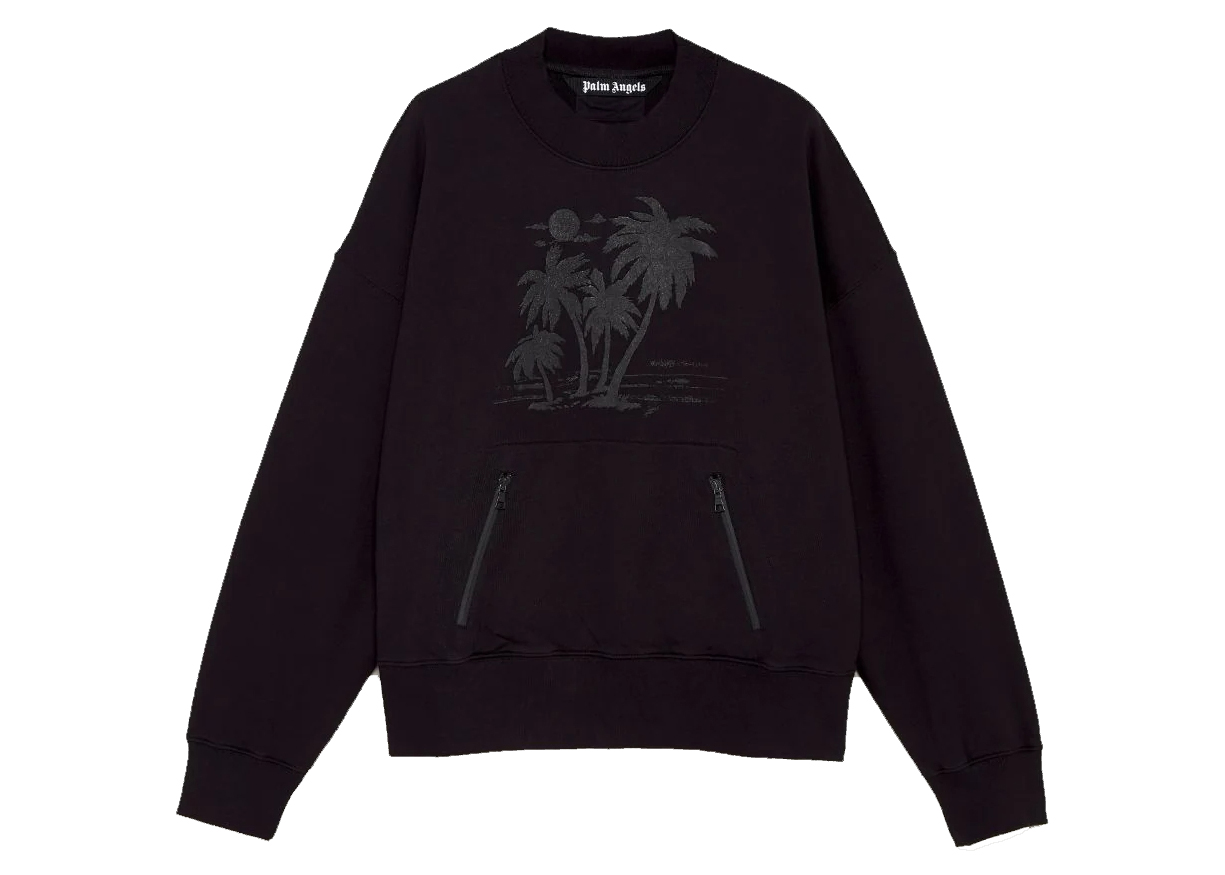 Palm Angels x Team Wang Palm Trees Sweatshirt Black