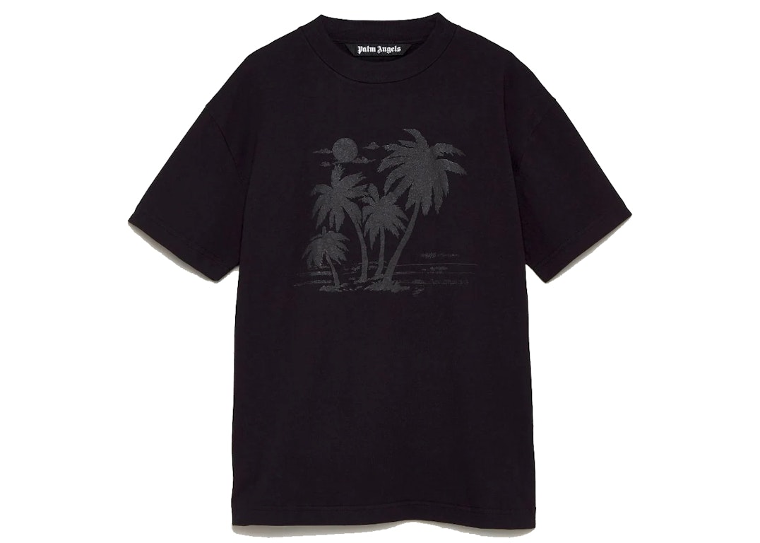 Pre-owned Palm Angels X Team Wang Palm Trees T-shirt Black