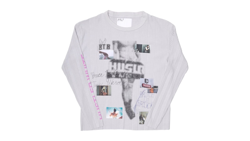 Paly Hustlr Rib L/S Tee White