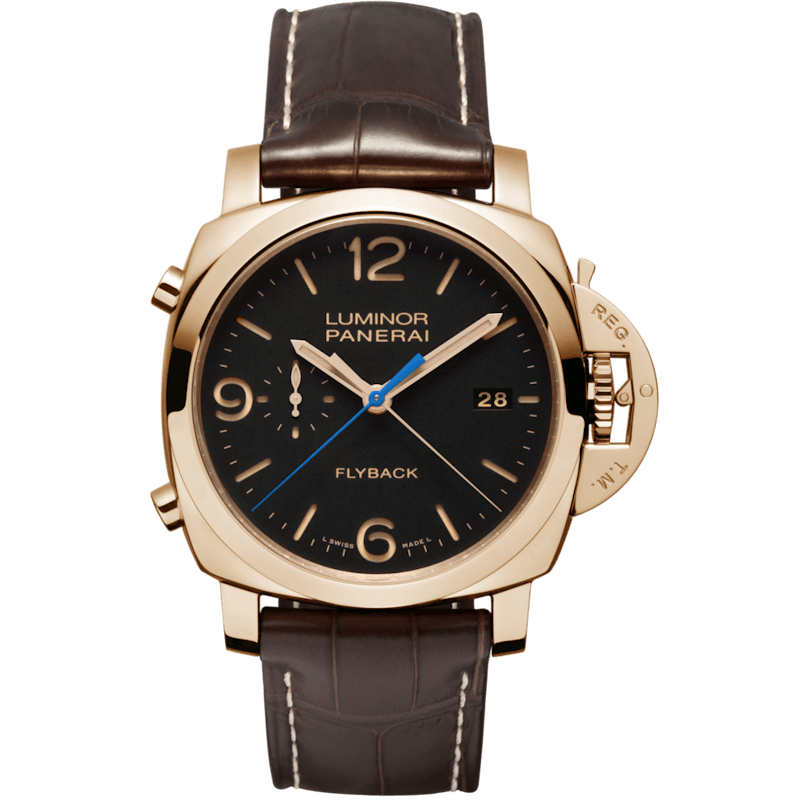 Panerai Luminor 1950 3 Days Chrono Flyback PAM 525 44mm in Rose