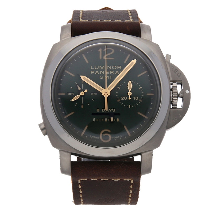 Panerai Luminor 1950 Chrono Monopulsante 8 Days GMT Titanio PAM