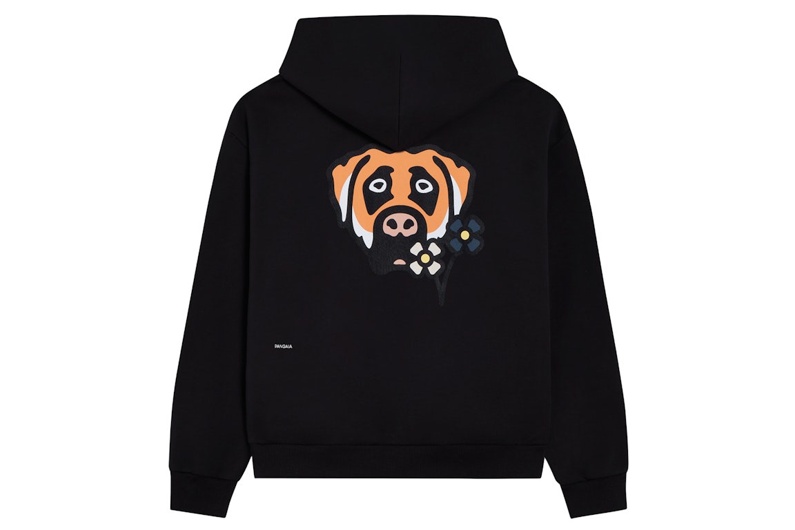 Pre-owned Pangaia X Victor Victor Dog Face Hoodie Black