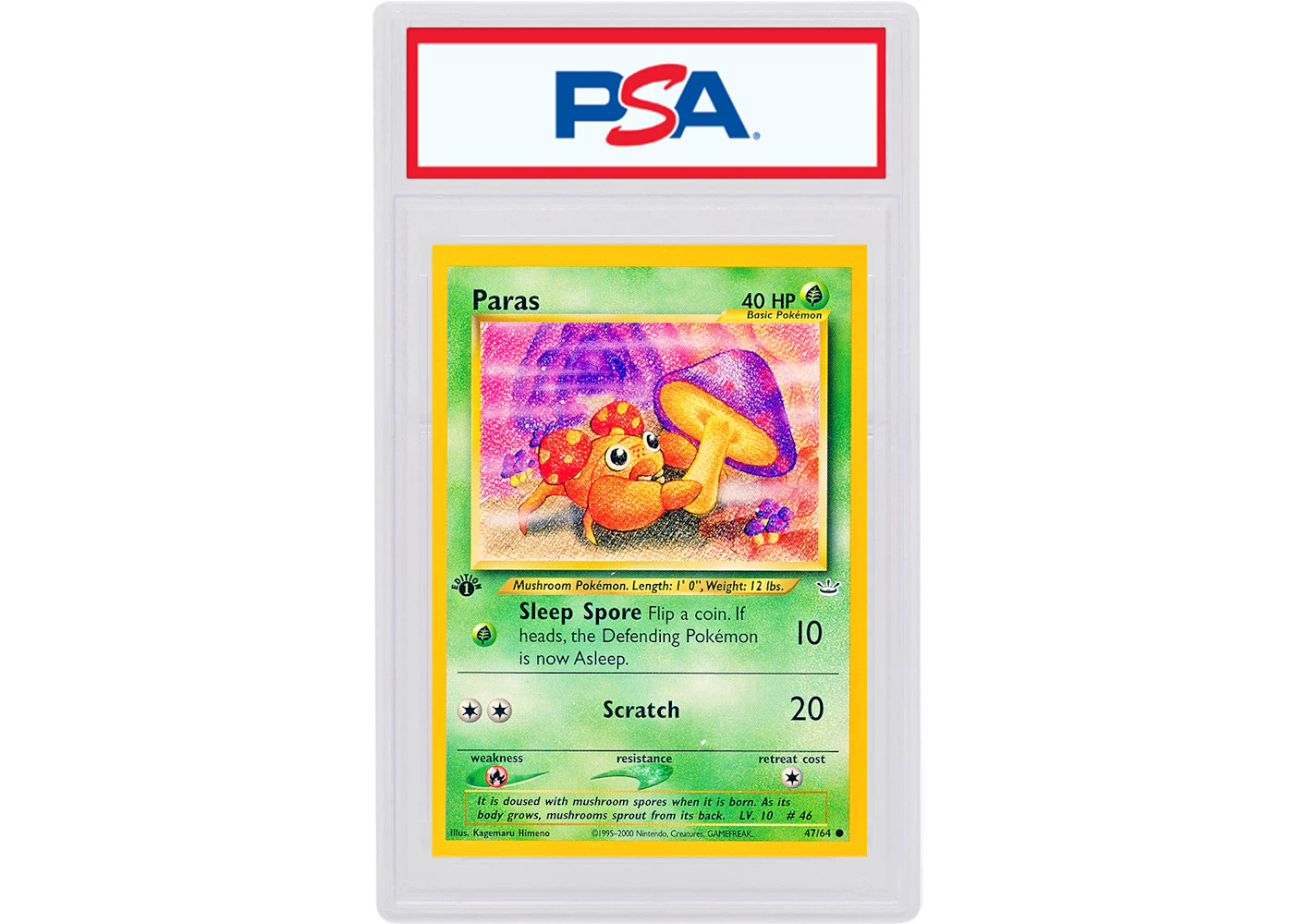 Paras 2001 Pokemon TCG Neo Revelation 1st Edition #47/64 (PSA or BGS Graded) - 2001 - US Paras 2001 Pokemon TCG Neo Revelation 1st Edition #47/64 (PSA or BGS Graded) - 2001 - US